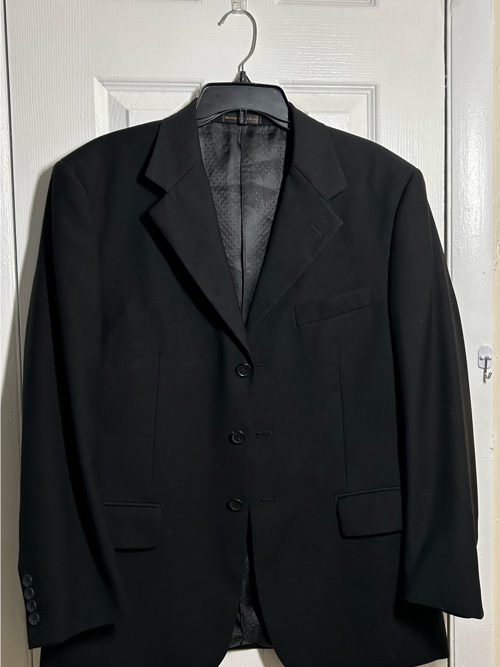 Vinci Black 3 Button Blazer Sport Coat Men’s Formal Suit Jacket Classic Tailored - Picture 2 of 16